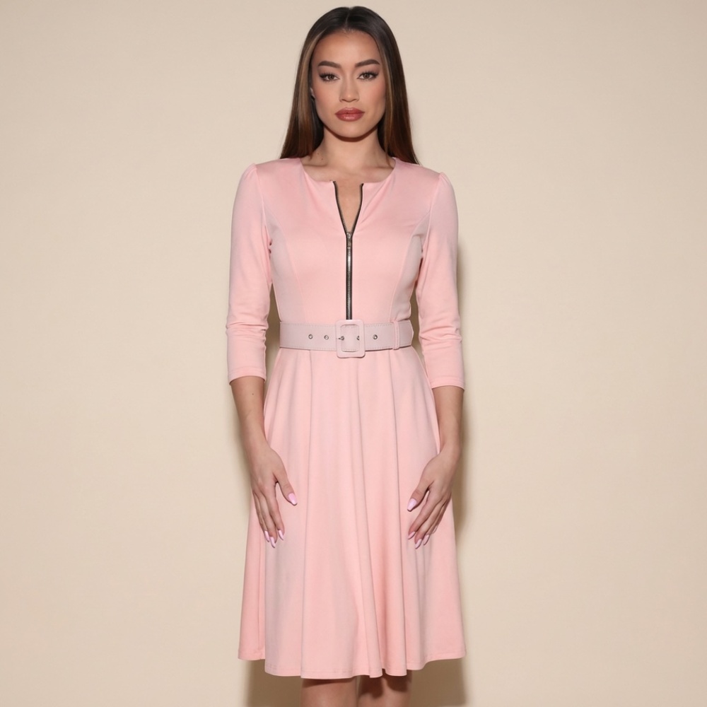 Belted Midi Summer Dress